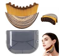 Lymphatic Contour Face Brush, Manual Lymphatic Drainage Massager, Natural Makeup Brushes with Durable Soft Bristles, Hypoallergenic Ergonomic Facial Cleansing Brush for Sculpting