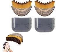 Lymphatic Contour Face Brush, Soft Dry Lymphatic Face Brush, Lymphatic Drainage Massager for Naturally Sculpted Look, Gentle on All Skin Easy to Portable & Use (2Pcs)