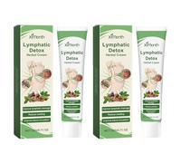 Lymphatic Detox Herbal Cream,Anti-Swelling Lymphatic Detox Ointmen,Lymph Nodes Herbal Detox Cream for Armpit Neck Anti Swelling 2pcs