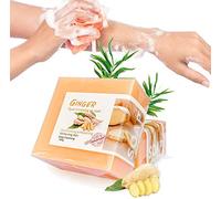 Lymphatic Detox Organic Ginger Soap, Lymphatic Drainage Ginger Soap, Natural Turmeric Handmade Soap Bar, Turmeric Essential Oil Soap for All Skin Types (1Pcs)