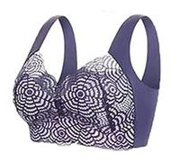 Lymphatic Drainage Bra, Women's Lace Wireless Bra Power Lift Bra, Women's Lace Wireless Bra, Women's Sexy Lace Bra Yoga Sports Underwear Plus Size-Purple,M