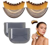 Lymphatic Drainage Brush,2PCS 2025 New Lymphatic Drainage Brush for Jawline & Chin, Soft Bristle Face Brushs to Reduce Bloating & Improve Circulation, Home & Spa Use