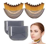 Lymphatic Drainage Brush,2Pcs Face Brush Contour Brushes for Face,Chin and Jawline,Lymphatic Drainage Massager for Relieve Fatigue,Dry Brushes Face Sculpting Tool for Improve Facial Lines (2Pcs)