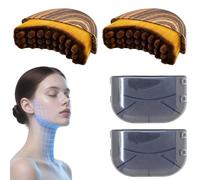 Lymphatic Drainage Brush 2pcs, Face Brush Lymphatic Drainage Massager to Relieve Fatigue Reduce Puffiness,Chin Jawline Sculpting, Contour Face Brushes for Face Gentle Enough, Daily Use