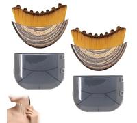 Lymphatic Drainage Brush, Dry Brushing Lymphatic Face Brush, Lymphatics Drainage Massager for Jawline & Chin, Soft Bristle Face Brushs to Reduce Bloating & Improve Circulation, Home & Spa Use (2PCS)