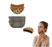 Lymphatic Drainage Brush for Face,Dry Brushing Massager Tool for Chin & Jawline Sculpting,Ergonomic Contour Design for Puffiness Relief & Skin Refresh,Facial Lymphatic Drainage Massager for Daily (A)
