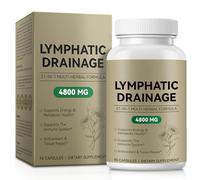 Lymphatic Drainage Capsules - 90 Capsules | 21-in-1 Herbal Complex with Dandelion & Burdock Root | Supports Natural Fluid Balance & Circulation | Vegan & Non-GMO Supplement