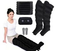 Lymphatic Drainage Compression Boots, Electric Air Compression Leg Massager for Circulation Boost & Pain Relief, Sequential Therapy for Full Leg, Calf & Foot, Perfect for Sports Recovery