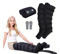 Lymphatic Drainage Compression Boots, Electric Air Compression Massager for Leg Circulation & Pain Relief, Sequential Therapy for Full Leg, Calf, Foot and Helps with Swelling and Muscle Soreness