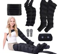 Lymphatic Drainage Compression Boots, Electric Air Compression Massager for Leg Circulation & Pain Relief, Sequential Therapy for Full Leg, Calf, Foot and Helps with Swelling and Muscle Soreness