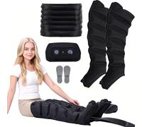 Lymphatic Drainage Compression Boots, Electric Air Compression Massager for Leg Circulation & Pain Relief, Sequential Therapy for Full Leg, Calf, Foot and Helps with Swelling and Muscle Soreness