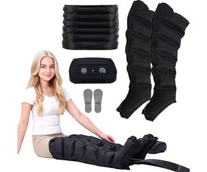 Lymphatic Drainage Compression Boots, Electric Air Compression Massager for Leg Circulation & Pain Relief, Sequential Therapy for Full Leg, Calf, Foot and Helps with Swelling and Muscle Soreness
