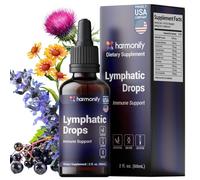 Lymphatic Drainage Drops 2 fl oz (60 mL), Natural Blend with Elderberry, Burdock Root, Dandelion & Echinacea | Herbal Support