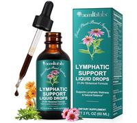 Lymphatic Drainage Drops, 21-in-1 Organic Lymphatic Drainage Supplement with Dandelion Extract, Zine, Burdock Extract,for Lymph System Support, Cleanse | Gluten-Free, 60ml
