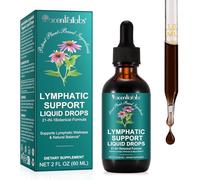 Lymphatic Drainage Drops 6000mg Equivalent - 21-in-1 Botanical Complex with Echinacea, Red Clover, Burdock Root & Nettle - Vegan Herbal Lymph Wellness Supplement - 60ml