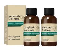 Lymphatic Drainage Drops, Lymphatic Drainage Drops, Naturally Drains Swelling from the Face, Abdomen and Legs, for Women and Men (2PCS)