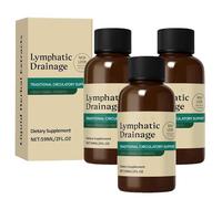 Lymphatic Drainage Drops, Lymphatic Drainage Drops, Naturally Drains Swelling from the Face, Abdomen and Legs, for Women and Men (3PCS)