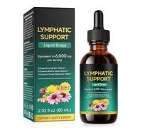 Lymphatic Drainage Drops,Lymphatic System Support Supplement, 21-in-1 Herbal Formula with Dandelion Artichoke,Reduces Swelling&Supports Lymph Circulation,6000mg Lymphatic Drainage Drops for Women Men
