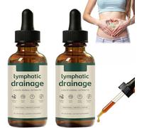 Lymphatic Drainage Drops,Lymphatic Wellness Drops,Lymphatic Promotes Efficient Drainage of the Lymphatic System,Natural Herbal Ingredient,Cleanse Your Body (2 Pcs)