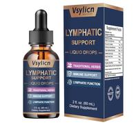 Lymphatic Drainage Drops, Water Detox & Balance Support, Liver Health with Dandelion Extract,Zine, Burdock Powder, Reduce Swelling & Cleanse Lymph, Lymphatic System to Promote Overall Health