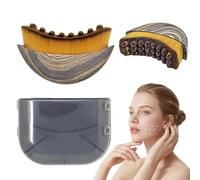 Lymphatic Drainage Facial Massager - Ergonomically Designed, Precisely Conforms to Skin, Contours Jaw and Chin, Firms Skin, Relieves Fatigue, Portable with Travel Case