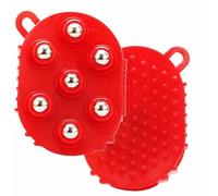 Lymphatic Drainage Gloves for Women with Handheld Massage Ball, 7 Metal Roller Balls for 360° Massage, Beauty Roller for Neck, Back, and Muscle Relief, Body Care Tool (A)