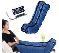 Lymphatic Drainage Leg Massager, 6/4 Cavity Electric Air Compression Boots Massager for Circulation Arm Leg Waist Wraps Foot Ankles Calf Massage Machine, Circulation Improve Pain Relax (6 Cavitie