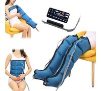 Lymphatic Drainage Leg Massager, 6/4 Cavity Electric Air Compression Boots Massager for Circulation Arm Leg Waist Wraps Foot Ankles Calf Massage Machine, Circulation Improve Pain Relax (4 Cavitie
