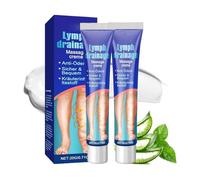 Lymphatic Drainage Massage Cream, Swell Care Lymphatic Massage Creams, Edema Relief for Legs and Feet, Reduce Leg Swelling Naturally, Suitable for All Skin Types (2pcs)