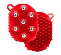 Lymphatic Drainage Massage Gloves - Double-Sided Steel Ball Tool(Red 1pcs)