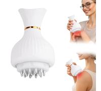 Lymphatic Drainage Massager - 19 Adjustable Speed Levels Rechargeable Electric Lymphatic Drainage Machine for Pain and Circulation Meridian, Heated Vibration Lymphatic Massager, Foot Massage 0624