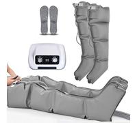 Lymphatic Drainage Massager, 4/6 Cavity Pressotherapy Air Compression Leg Foot Massager, Electric Air Compression Massager for Circulation Arm, Waist, Foot, Ankle, Swelling Muscle Pain (4 Cavitie