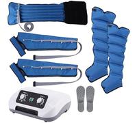 Lymphatic Drainage Massager, 6 Chamber Pressotherapy Air Compression Boots Recovery System, 8-Pressure Levels & Timing Function, Circulation Compression for Circulation Improvement and Fast