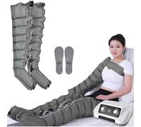 Lymphatic Drainage Massager, 8 Cavity Leg Compression Massager with Adjustable Pressure for Pain Relief and Circulation Improvement, Electric Treatment for Waist and Legs
