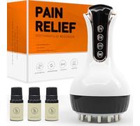 Lymphatic Drainage Massager, Anti-Cellulite Body Sculpting Tool with 35 Adjustable Intensity Levels & Microcurrent, Reduce Cellulite, Stretch Marks on Legs, Arms and Belly, Heat, Vibration & LED Light