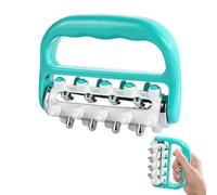 Lymphatic Drainage Massager,Cellulite & Fascia Massage Tool,Scar Tissue Massage Tool,Muscle Relief & Lipedema Treatment,Personal Handheld Massage Roller for Shoulder,Neck,Thigh,Leg,Back (Blue)