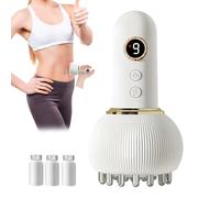 Lymphatic Drainage Massager, Cellulite Massager Tool with Microcurrent, Heat, Vibration & Red Light Therapy, Cordless Body Sculpting Machine for Legs Arms & Belly, Handheld Nordic Sculpt Machine