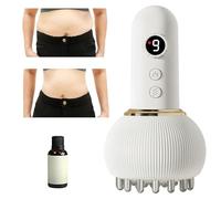 Lymphatic Drainage Massager,Cellulite Massager Tool,with Multi-Mode Heat & Light Technology,Portable Handheld Device for Home Use,for Legs,Arms and Belly