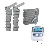 Lymphatic Drainage Massager,Electric Pressure Massage Machine Air Compression Body Massager,8 Cavity Lymphatic Drainage Massage Legs, Pneumatic Leg Wrap Pressure Machine (Grey (Machine+2 arm+1 wa