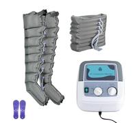 Lymphatic Drainage Massager,Electric Pressure Massage Machine Air Compression Body Massager,8 Cavity Lymphatic Drainage Massage Legs, Pneumatic Leg Wrap Pressure Machine (Grey (Machine+2 leg+1 wa