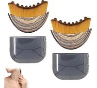 Lymphatic Drainage Massager for Face, Lymphatic Contour Face Brush,Dry Brushing Face Brush,Chin & Jawline Sculpting,Ergonomically Designed to Fit The Skin Precisely and Relieve Fatigue (2PCS)