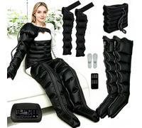 Lymphatic Drainage Massager for Home Office Use 6 Chambers, Electric Air Compression Leg Machine for Full Body Waist Arm, Improve Blood Flow Pain Relief for Lymphedema Lipedema Fatigue Recovery