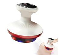 Lymphatic Drainage Massager, Handheld Anti-Cellulite Massager for Body Cellulite, Thigh & Belly Stretch Marks Reduction for Lymphedema & lipedema, Sciatica Nerve Pain Relief Devices (Plug in, Red)