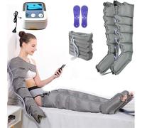 Lymphatic Drainage Massager, Leg Massager, Electric Air Compression Recovery Boots Machine for Circulation Improvement Arm, Waist, Foot, Ankle Massage, Pressotherapy Boots 6 Chambers (6 Chambers