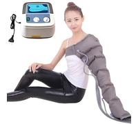 Lymphatic Drainage Massager, Leg Massager, Electric Air Compression Recovery Boots Machine for Circulation Improvement Arm, Waist, Foot, Ankle Massage, Pressotherapy Boots 6 Chambers (6 Chambers