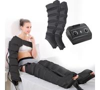 Lymphatic Drainage Massager Legs, 6-Cavity Recovery System Compression Boots Legs Massagers for Pain and Circulation, Air Compression Leg Massager Machine, Timed and Adjustable Pressure