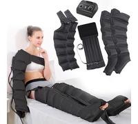 Lymphatic Drainage Massager Legs, 6-Cavity Recovery System Compression Boots Legs Massagers for Pain and Circulation, Air Compression Leg Massager Machine, Timed and Adjustable Pressure