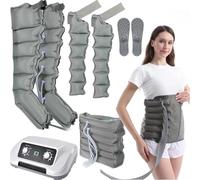 Lymphatic Drainage Massager Legs Compression Boots Recovery System, 6-Cavity Legs Arm, Waist Pressotherapy Massage Recovery Boots for Pain and Circulation Improvement Swollen (6 Chambers1 2 Legs+