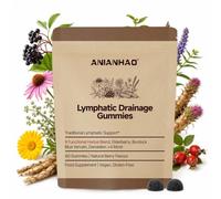 Lymphatic Drainage Supplement - Lymphatic Drainage+ Gummy 8in1 with Dandelion, Burdock, Cleavers, Supports Bloating, Fluid Balance & Daily Lymphatic Wellness, 1 Month Supply