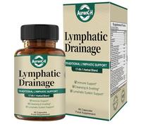 Lymphatic Drainage Supplements for Immune, Cleanse & Detox, Lymph System Support, Immune & Lymph System Support, 10:1 Concentrated Technology, Dandelion, Burdock, Bromelain, Calendula, 60 Capsules